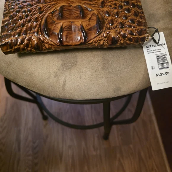 Brahmin Brown Crocodile Embossed Handbag - Picture 2 of 11